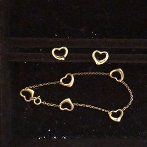 Tiffany bracelet and earrings